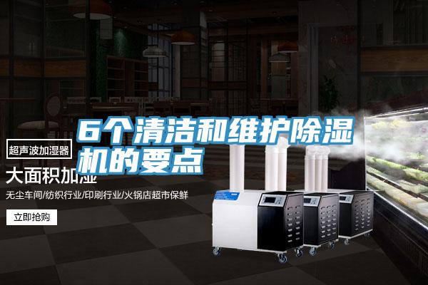 6個清潔和維護(hù)除濕機的要點