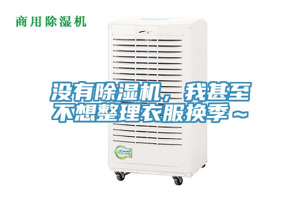 沒有除濕機，我甚至不想整理衣服換季～