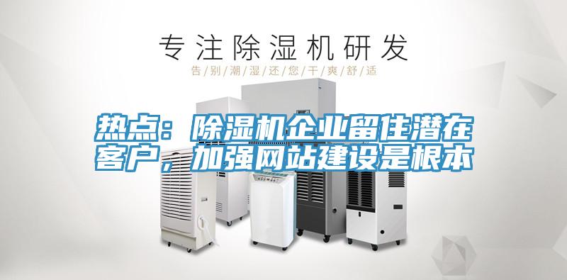 熱點(diǎn)：除濕機(jī)企業(yè)留住潛在客戶，加強(qiáng)網(wǎng)站建設(shè)是根本