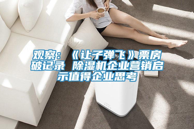 觀察:《讓子彈飛》票房破記錄 除濕機企業營銷啟示值得企業思考