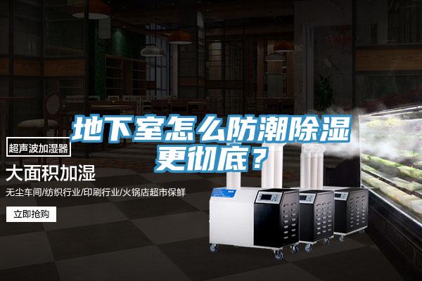 地下室怎么防潮除濕更徹底？