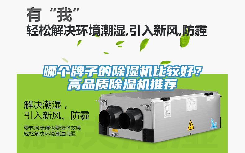哪個牌子的除濕機比較好?高品質除濕機推薦