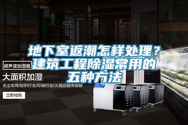 地下室返潮怎樣處理?建筑工程除濕常用的五種方法