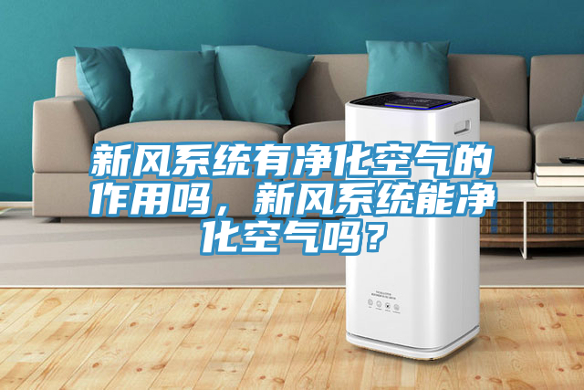 新風(fēng)系統(tǒng)有凈化空氣的作用嗎,新風(fēng)系統(tǒng)能凈化空氣嗎?