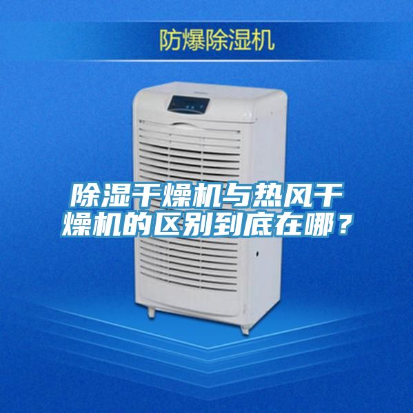 除濕干燥機與熱風干燥機的區別到底在哪?