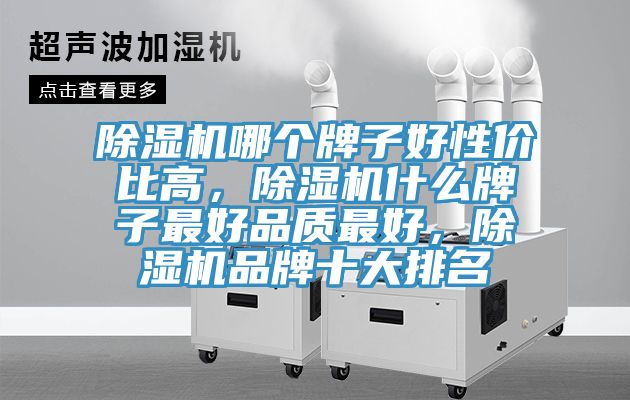 除濕機哪個牌子好性價比高，除濕機什么牌子最好品質最好，除濕機品牌十大排名